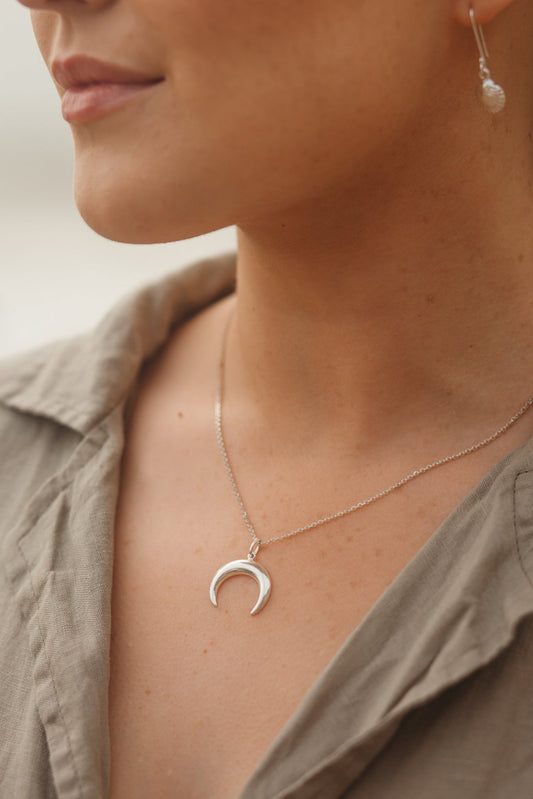 Ocean’s Crescent Necklace - Kamala Designs