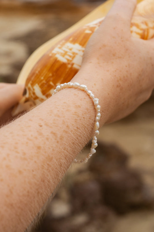 Ocean’s Pearl Bracelet – Organic Form - Kamala Designs