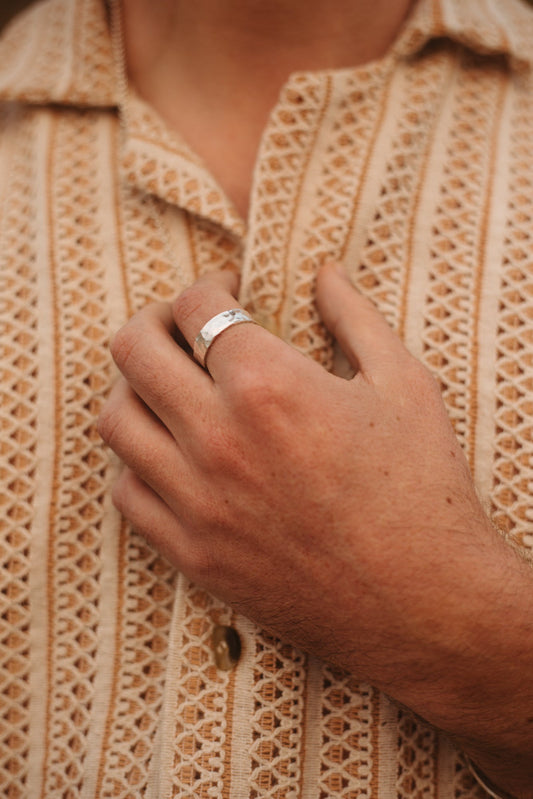 Rockpool Textured Ring - Kamala Designs